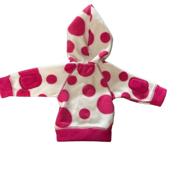 Patagonia 3M Fleece Pink & White Polka Dot Sweater - Picture 7 of 11